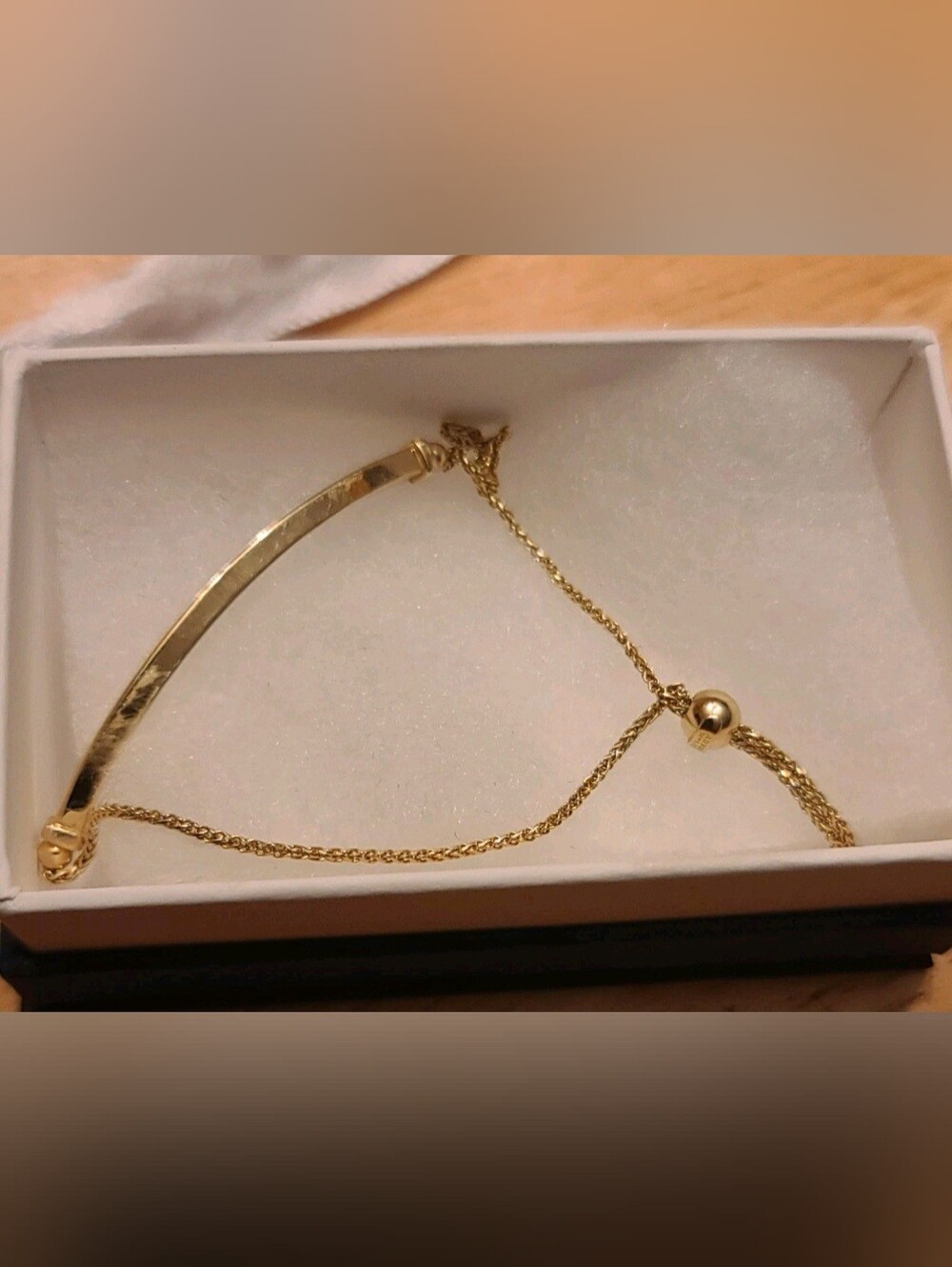 14kt RG Gold Curved Bar Bracelet Turkey